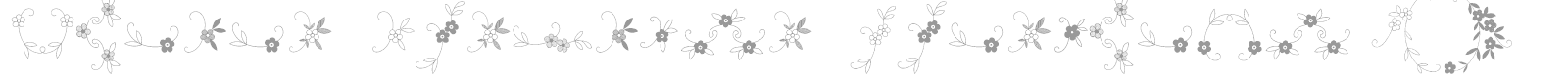 Menina Graciosa Ornaments font preview